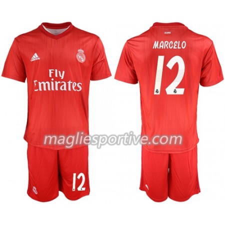 Completo Calcio Real Madrid Marcelo 12 Bambino Divisa Terza 2018/2019